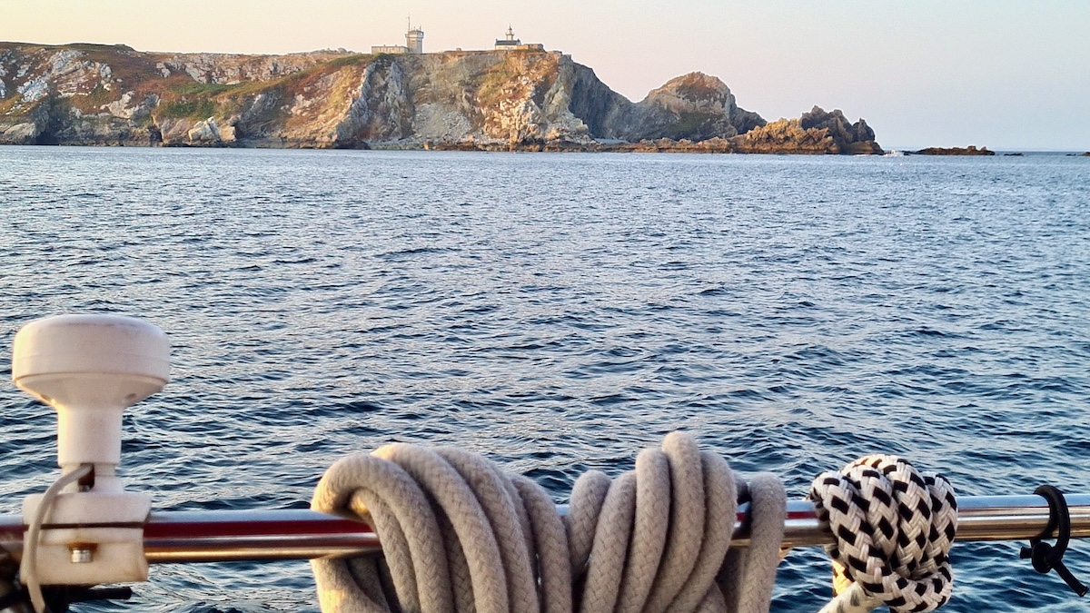 Abfahrt aus der Bretagne - Blick zurück